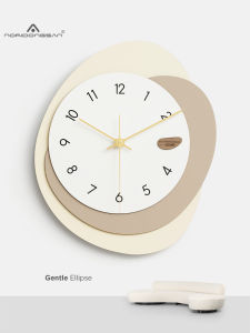 Đồng Hồ Trang Trí Phòng Khách Sáng Tạo Noridongsan 2025 Mới Không Cần Khoan Đồng Hồ Tròn Hình Học Bằng Gỗ Nhập Khẩu Thân Thiện Với Môi Trường