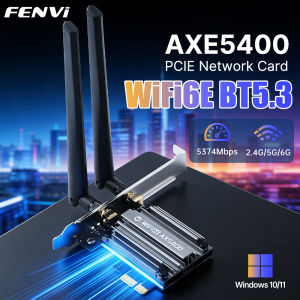 Fenvi | FENVI WiFi6E MT7922 AX5400 PCIE Adapter BT 5.3 Tri Band 2.4G/5Ghz/6Ghz 802.11AX Network Card Wireless Receiver For PC Win 10/11