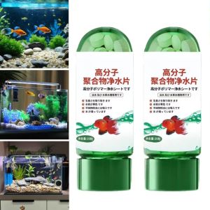 ZHUGE Powerful Water Purification Tablets Effective Odor Remover Aquarium Algaecide Cleaning Algae Repellent Agent Fish Tank