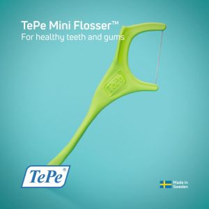 TePe Mini Flosser™ Dental Floss Tooth Picks with Bite Plane PFAA‑free (36pc/pk)