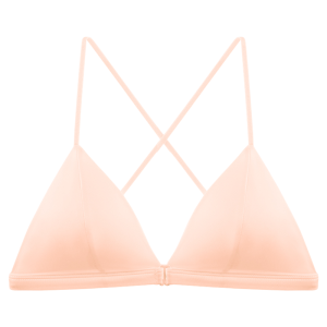 MiiOW | French Style Triangle Cup Bra Womens Underwear Front Buckle Design Gathered Small Chest Beautiful Back Thin Strap Thin Nylon