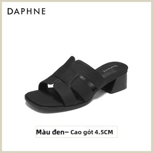 Daphne | Dép Mũi Vuông Gót Đế Bép Thời Trang