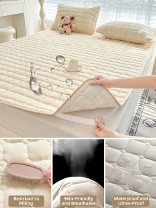 MENGWEIJUE | Waterproof Slip Resistant Breathable Bed Pad