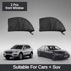 Car Rear Side Window Sunshade UV Protection Foldable Curtain Mesh Shield Mosquito Prevention Privacy Sunshine Block Summer Acces