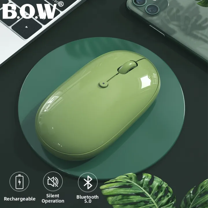 B．O．W | Bluetooth Dual Mode Silent Cute Rechargeable Mouse