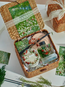 Hana Fireless Candle Gift Box Christmas Wild Fruit Scented Candle for Bedroom Wedding New Couple Gift Female Friend