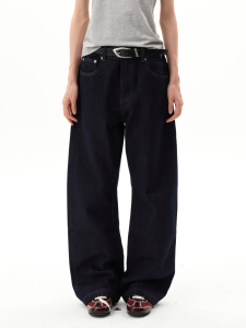 Roaringwild | Blue Washed Straight Denim Pants