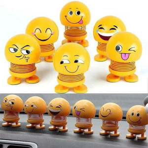 Emoticon Spring Dolls: Fun & Unique Car Rocking Emoji Toys