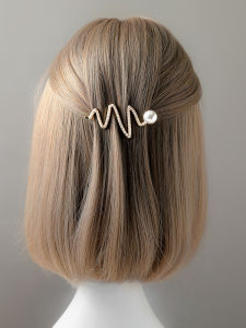 Side Pearl Diamond Hair Clip Womens Popular New 2025 Hair Accessories Hairband Crystal Embellished Hairpin Back of Head