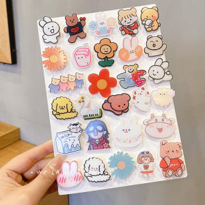 【Miễn phí vận chuyền】 10 cái/bộ phim hoạt hình Acrylic Phi Hành Gia Phụ Kiện Trâm Cài Túi đựng quần áo Mặt dây chuyền huy hiệu cài cho nữ phụ nữ