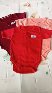 3 Pcs Jumper Bayi Baju Bayi Baru Lahair 0-6 Bulan - Seri Biru Ungu - Isi 3 Pcs Jumper