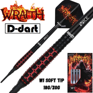ONE80 SOFT TIP DART - 18G/20G WRAITH W1 90% Tungsten Signature Dart Set Original Electronic Darts