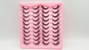 20 Đôi Mi Giả 3D Hình Dáng Khác Nhau Kiểu Mắt Mèo Lông Mi Giả Mềm Mại Chất Liệu Tổng Hợp Có Thể Sử Dụng Lại Dùng Trang Điểm Cho Nữ