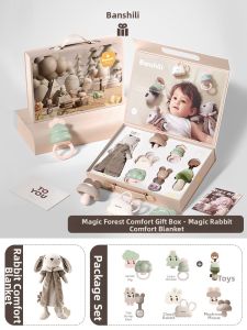 BanshiLi | High-end Newborn Gift Soothing Rattle Baby Gift Set