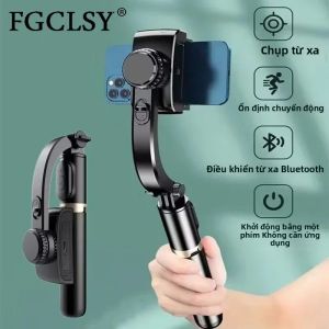 AI Video Ổn Định Bluetooth Gậy Chụp Hình Selfie Stick Tripod Gimbal Cho Điện Thoại Thông Minh Chụp Hình Trực Tiếp Chân Đế Nhôm 1 Trục Có Bluetooth