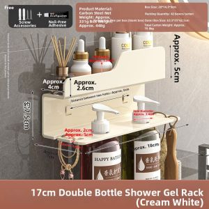No-drilling Wall Mounted Bathroom Shelf