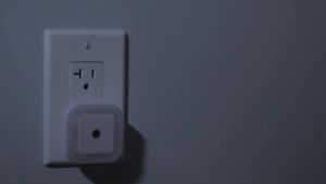 LED Night Lights Motion Sensor Smart Bulbs Plug Operated Bedside Square Wall Lamps Room Hallway Pathway Toilet Homes Lighting