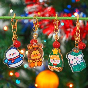 Móc khóa mica trong siêu dễ thương -TamaChan vàng Noel Giáng sinh