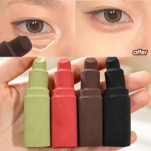 Lipstick Shape Makeup Sponge Creative Foundation Blender with Minimal Absorption Dual-Use Wet & Dry Puff