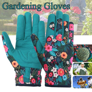 Gardening Gloves for Women Breathable leather Garden Gloves with Grip Thorn-Proof Puncture-Resistant Work Gloves