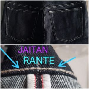 CELANA DENIM SELVEDGE JEANS PANJANG POLOS HITAM bleu black