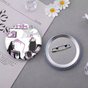 PinkPantheress Singer Photo Brooches Creative Round Badge Gifts Pins 32/44/58mm