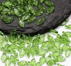 Bộ 50 Acrylic Lá Xanh Mặt Dây Nhựa Rời Hạt Cho DIY Bông Tai Vòng Tay Trang Sức Làm Thời Trang Thủ Công Tiếp Liệu