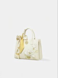 Chinese Style Magnolia Embroidery Handbag