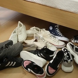 กล่องใส่รองเท้าสีใส แบบโครงเหล็ก พับเก็บได้ การใช้งานรายละเอียด