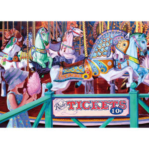 Vintage Carousel Jigsaw Puzzle 500/1000/1200/2000PCS Fun Activity for Family Gatherings and Leisure Time