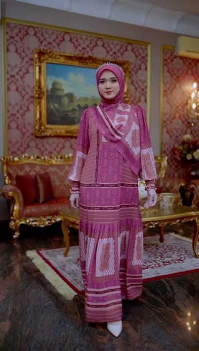 gamis raya couple terbaru by ac collection ( mom & Kids girl) | Lazada ...