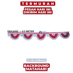 Bendera Background Matahari 1 Pcs