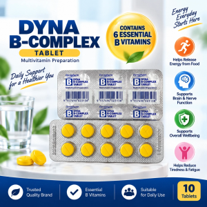Dyna B-Complex Tablets 10S/Strip – Vitamin B untuk Tenaga Saraf & Selera Makan
