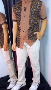 AZ ZIKRA Baju Koko Jarilis Pria Lengan Panjang Pendek Putih Hitam Maroon Mocca AZ04