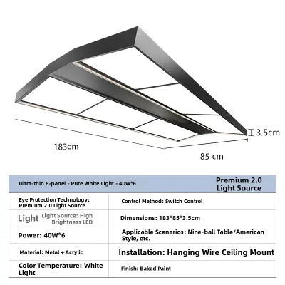 EUROB | LED Glare-free Billiard Light