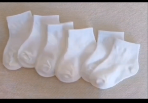 12Pairs White Baby Cotton Socks White Baptism Socks