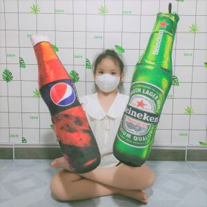 GỐI ÔM NGỦ DÀI 60CM CHO BÉ GỐI ÔM NGỦ 3D HÌNH CHAI BIA 100% GÒN MẪU MỚI ẢNH THẬT