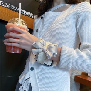 Sweet Butterfly Knot Wristband Phone Case Foldable Screen Huawei Pocket2 Xiaomi MiX Flip2 Motorola Razr50 Ultra/40/60 Protection