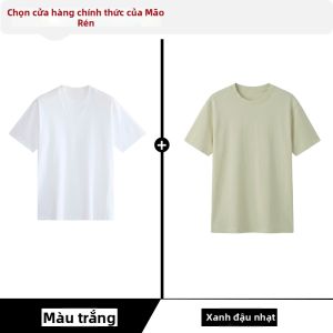 MiiOW | Áo Thun Trắng Solid Mặc Trong & Ngoài