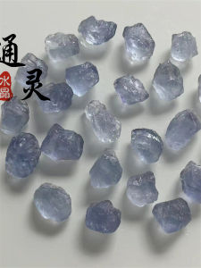 Natural Sky Blue Fluorite Raw Stone Pendant: A Unique DIY Jewelry for Men & Women