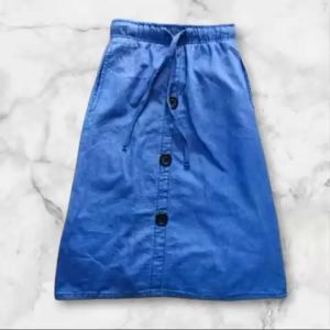 Budak perempuan skirts Denim cotton Dusty Pink