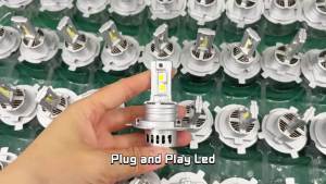 2Pcs CANBUS Headlights H7 LED Motorcycle Bulbs 6500K 30000LM 110W CSP LED H7 Beam Lamp Wireless Fanless Mini Size