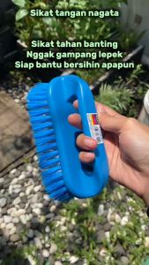 Nagata sikat lantai tangan dengan gagang brush with handle