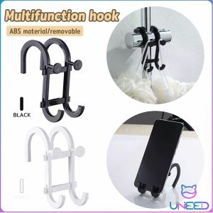 Need. Multifunction Hook No Punch Wall Hanging Bathroom Towel Rack Mobile Phone Holder 1 Piece