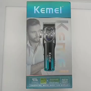 Kemei Professional Hair Clipper Electric Cordless Hair Trimmer Rechargeable Barber For Mens Cutting Razor With LCD Diapaly KM-2279