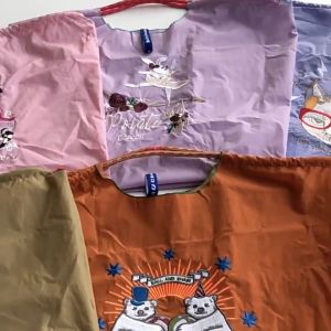 C & K Embroidery กระเป๋าโททไนลอนกระเป๋าใบใหญ่ผู้หญิงกระเป๋าโฮโบนักช้อปเรียบง่ายลำลองดีไซน์เด็กสาวกระเป๋าสะพายบ่าปักลายกระเป๋าถือขนาดใหญ่สี