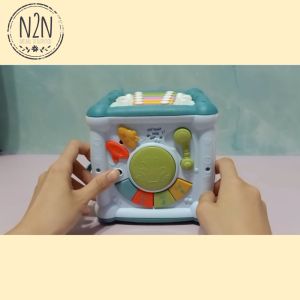 7 in 1 Music Cube Baby Toy - Mainan Budak Perempuan 1 Tahun/Mainan Baby 6 Bulan - 1 Tahun/Baby Learning Toys 1