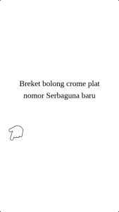 Plat Lubang Besi Bolong Chrome Tebal Serba Guna Multifungsi PANJANG 40 Cm