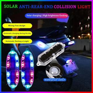 Solar power motocycle led lights car solar led warning light strobe flash alarm anti-theft blink simulation caution security lamp for all cars led touch light light for car led touch light for car light inside car interior led light led touch light