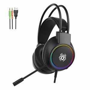 Abingo V1 Headset Wired Gaming Headphones USB Type-C Professional Esports Headset with Microphone Comfortable Over-Ear Design